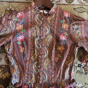 Vintage Lanz paisley dress